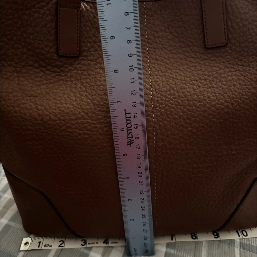 Coach Chestnut Leather Tote Bag - Picture 9 of 10